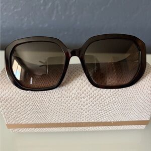 JIMMY CHOO - “Karly” Sunglasses, Color - Havana